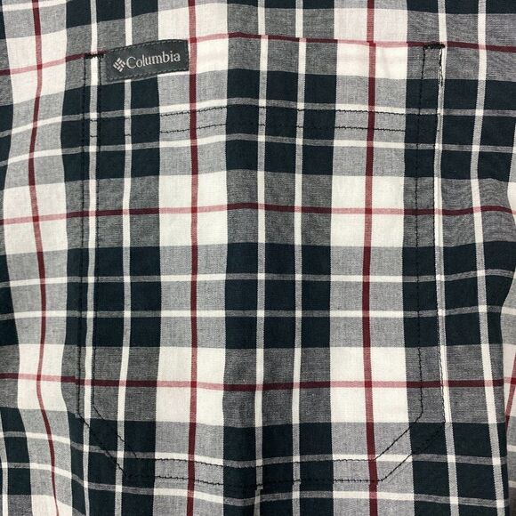Columbia men's White Traditional Plaid Rapid Rivers 2 Long Sleeve Shirt US 4X - Picture 6 of 9